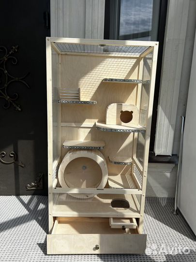 Клетка витрина для шиншиллы крыс хорьков белок