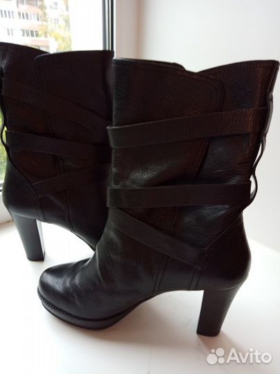 Сапоги женские натуральная кожа демисезонные 39