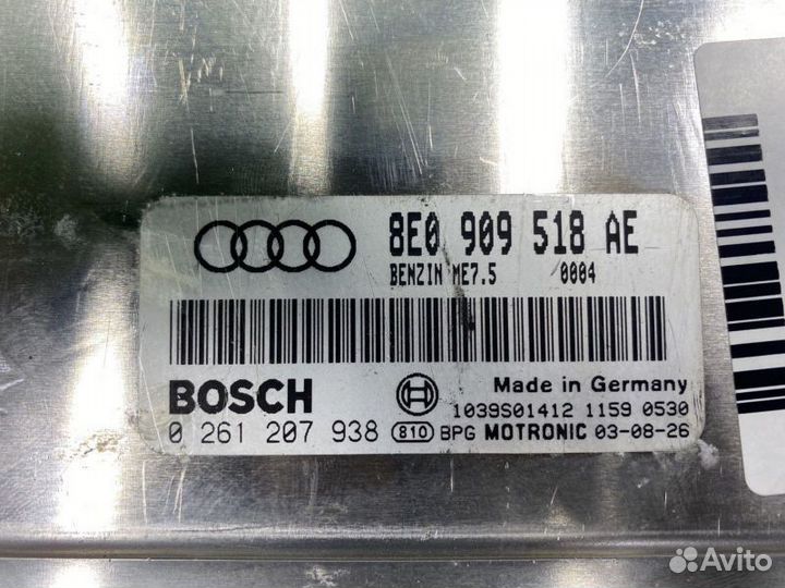 Блок управления двигателем Ауди А4 Б6 2114