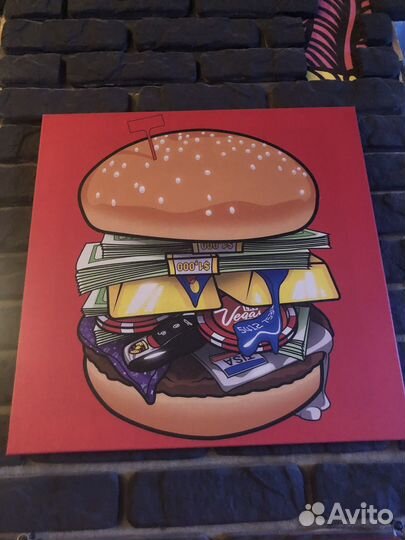 Картина постер на холсте, 8 штук