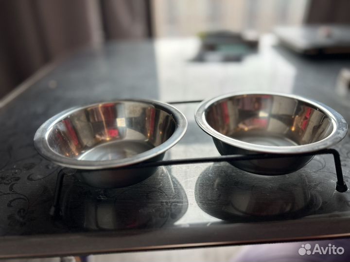 Миски для собак кошек с подставкой