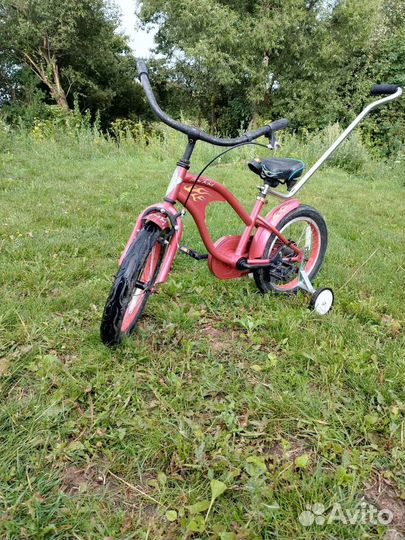 Детский велосипед Electra с родительской ручкой