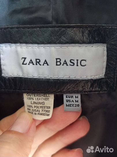 Куртка кожаная Zara