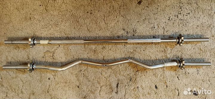 Гриф для штанги 26 мм хромированный