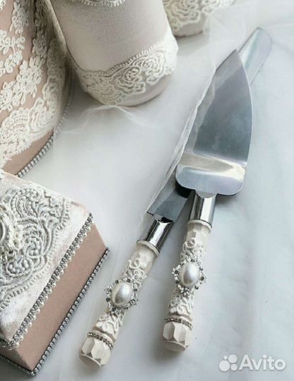 Нож и лопатка для торта