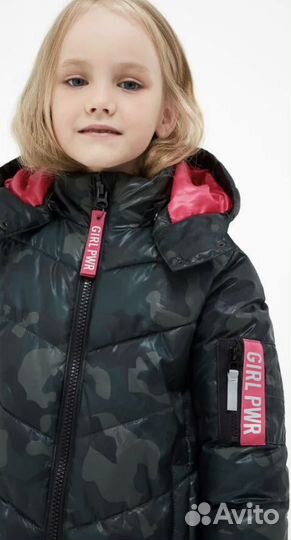 Парка пальто детское зимнее 128