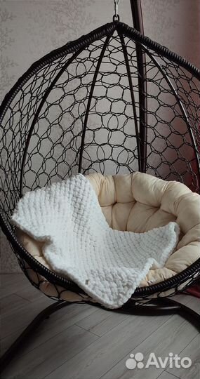 Плед детский вязаный