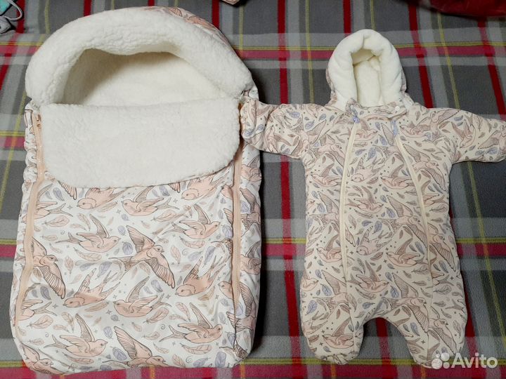 Зимний конверт на выписку