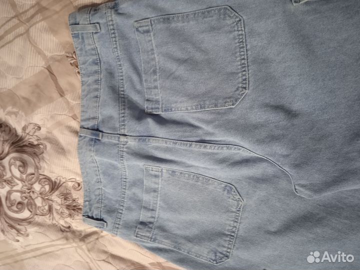 Джинсы широкие карго