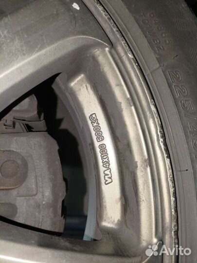 Литье диски r17 4x100 бу