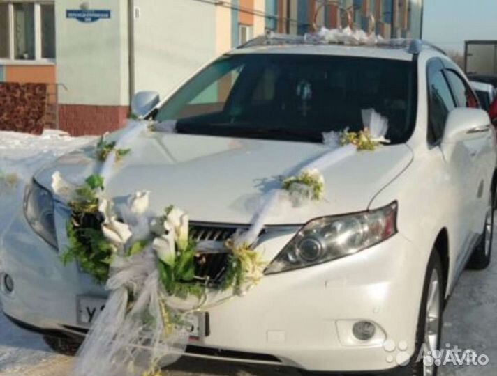 Свадебные украшения на машину бу