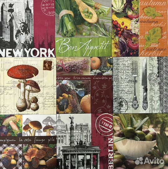 Салфетки бумажные для декупажа