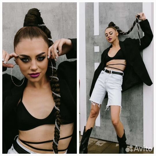 Коса на резинке