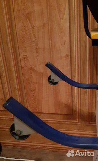 Санки детские с колесиками+меховой вкладыш