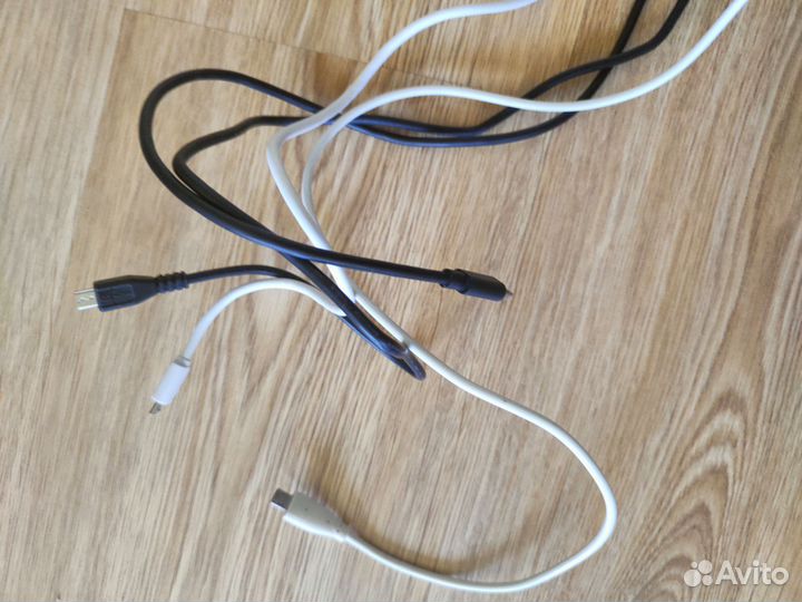 Кабель для зарядки телефона usb- microusb 4 шт