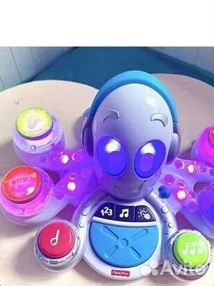 Музыкальный осьминог fisher price