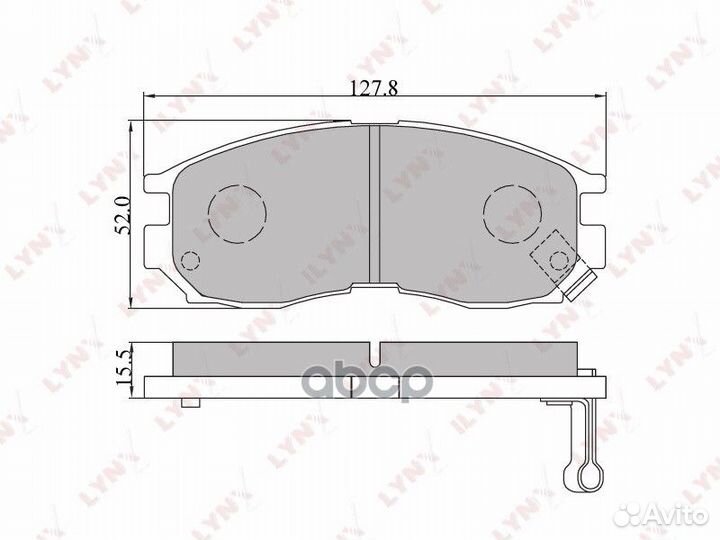 Колодки тормозные дисковые передние BD-5509 LYN