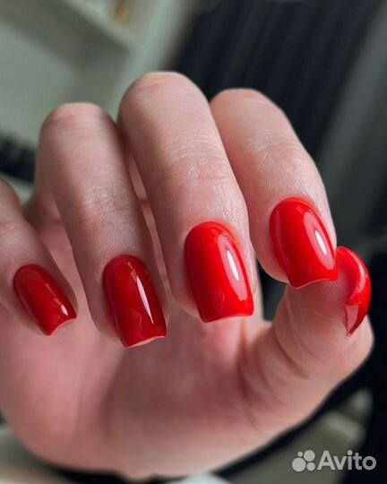 Маникюр, покрытие гель лаком, наращивание