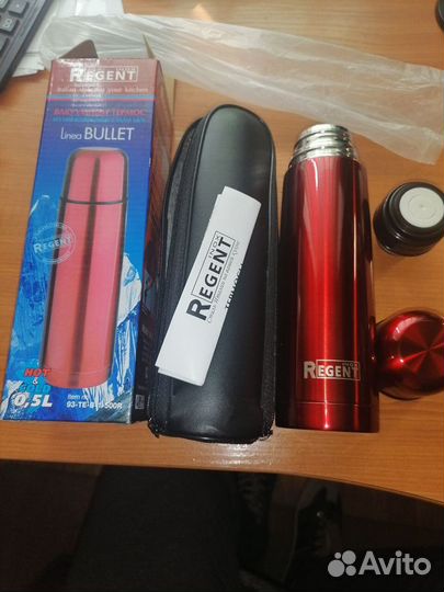 Термос regent inox 93-TE-B-1-1000B Bullet 1л и 05л