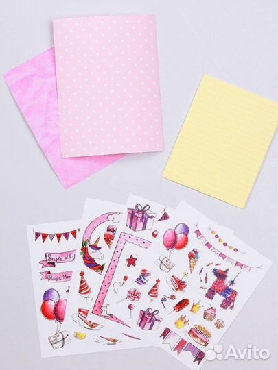 Фотоальбом Девочка с единорогом mini скрапбукинг