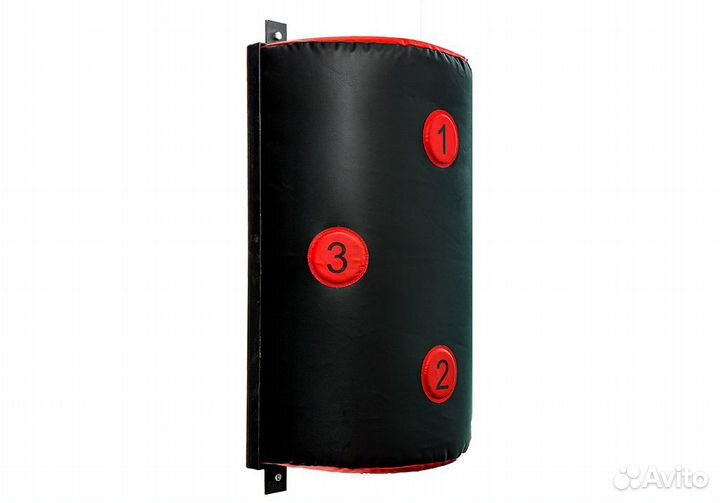 Подушка настенная полукруглая, цвет черный