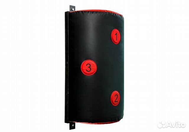 Подушка настенная полукруглая, цвет черный