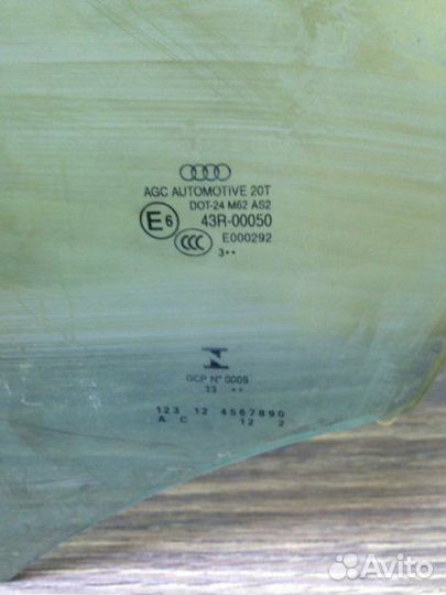 Стекло двери переднее левое Audi Q5 8RB 2008-2017