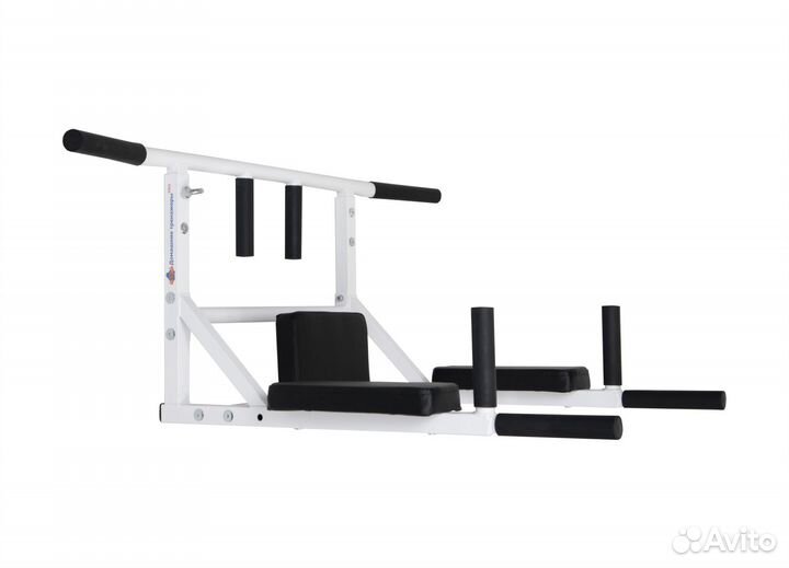 Турник-брусья-пресс 3 в 1 графит, белый, серый