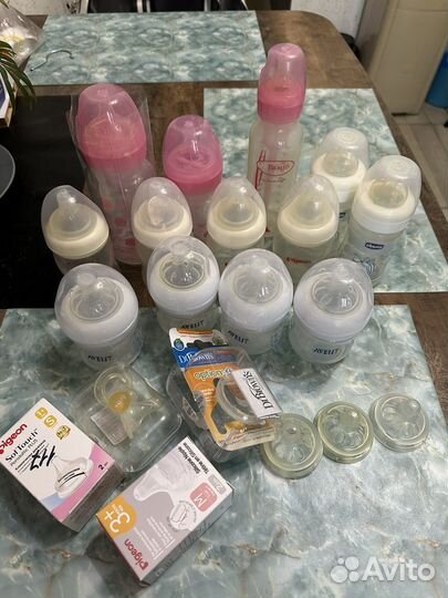 Бутылочки детские pigeon,avent,chicco,drbrowns