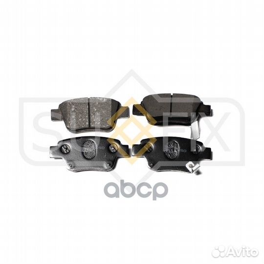 Дисковые тормозные колодки зад прав/лев SX1