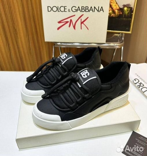 Кеды мужские Dolce & Gabbana, кожа натуральная