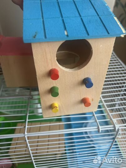 Клетка для грызунов с большим колесом