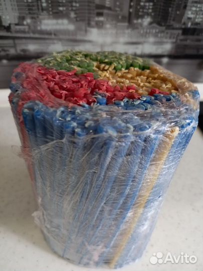 Продам восковые свечи, цветные