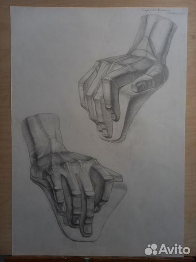 Академический рисунок Кисти и стопы