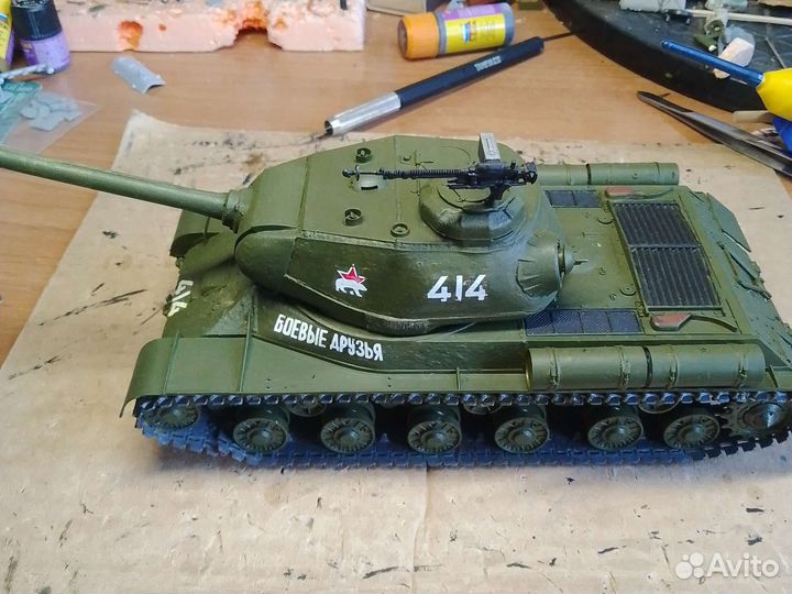 Модель советского танка ис2 в 35 масштабе