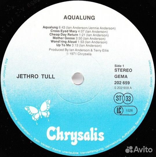 Винил Jethro Tull - Aqualung NM/NM Germany