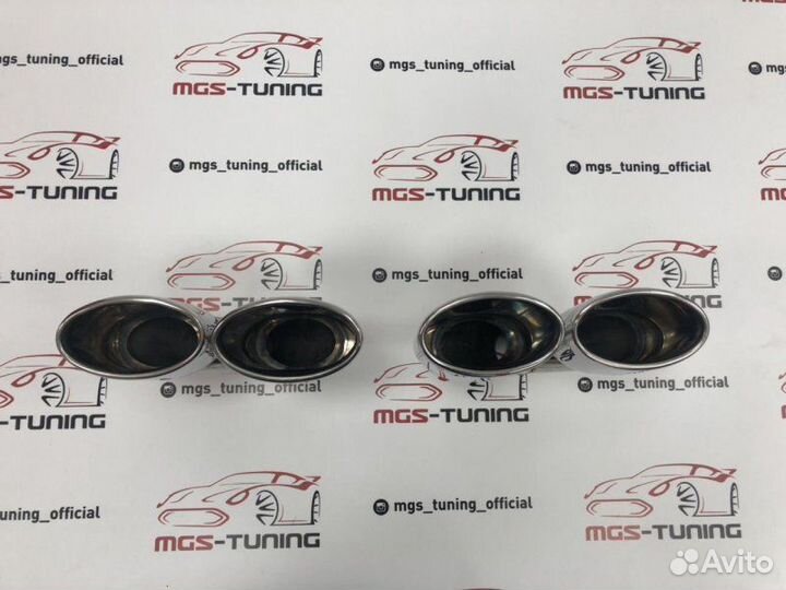 Насадки Mercedes 63 AMG овалы с центральны отводом