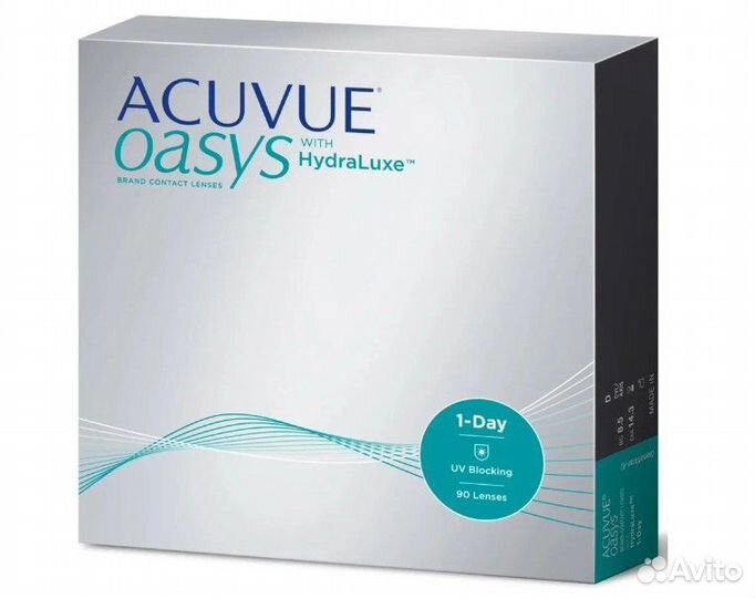 Однодневные линзы Acuvue 1-Day Oasys 90 штук