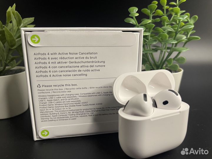 Airpods 4 с шумоподавлением