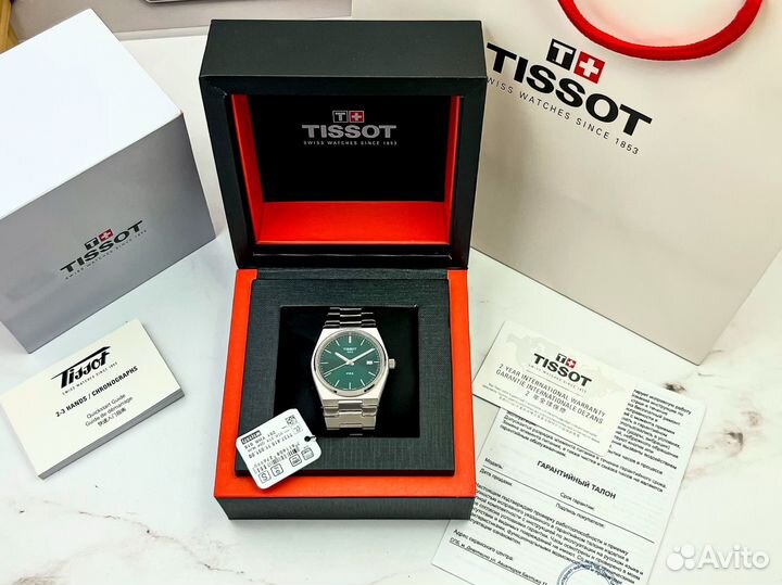 Мужские часы Tissot Prx Green 40 мм