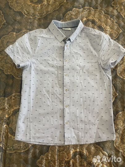 Рубашки школьные 140-146 Бенеттон, Акула