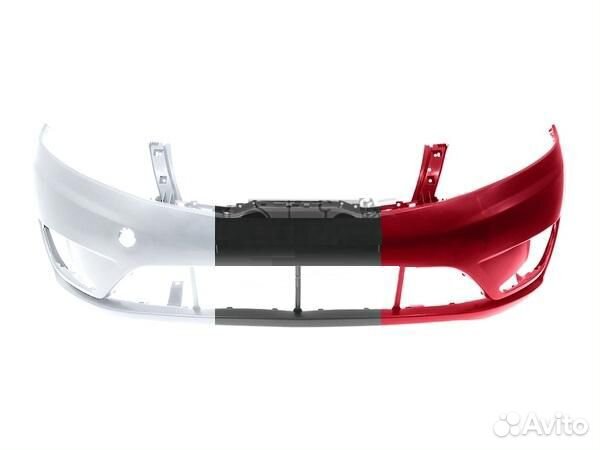Бампер передний Kia Rio окрашенный в цвет авто