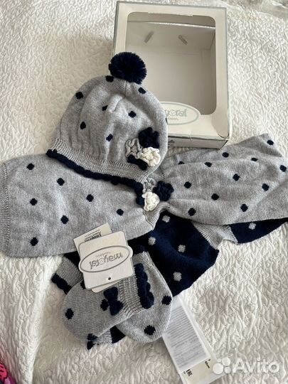 Комплект шапка и шарф для девочки