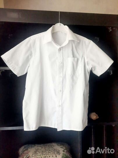 Рубашка школьная белая