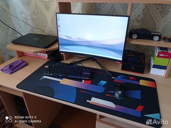 Игровой пк с монитором клавой и мышкой