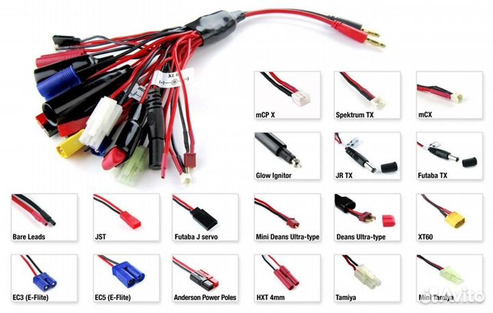 Разъёмы TRX XT-90 XT-60 T-plug