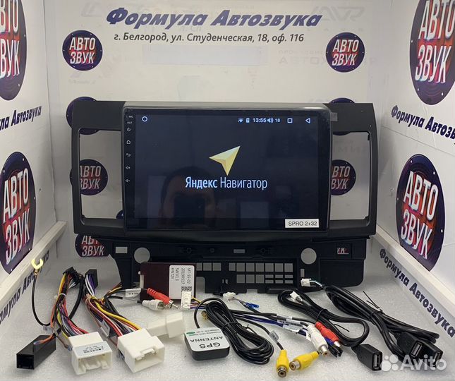 Mitsubishi Lancer 10 магнитола Android 8 ядер DSP