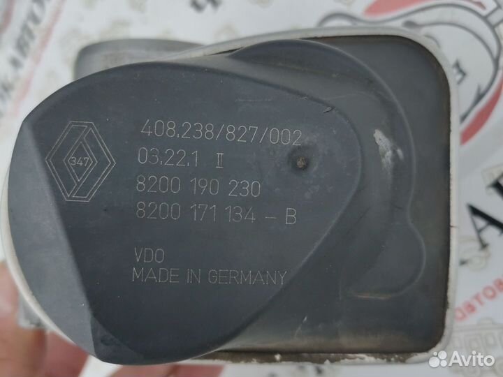 Дроссельная заслонка renault megane 2