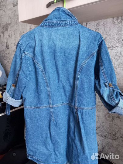 Тренч женский джинсовый