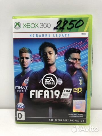 Диск fifa 19 для Xbox 360